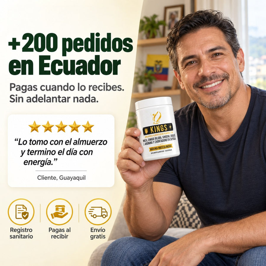 +200 pedidos en Ecuador: pagas al recibir, envío gratis, registro sanitario