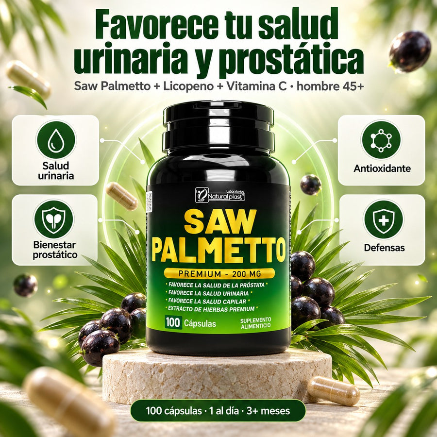 Saw Palmetto Premium Vitandes: favorece tu salud urinaria y prostática — 100 cápsulas, 1 al día