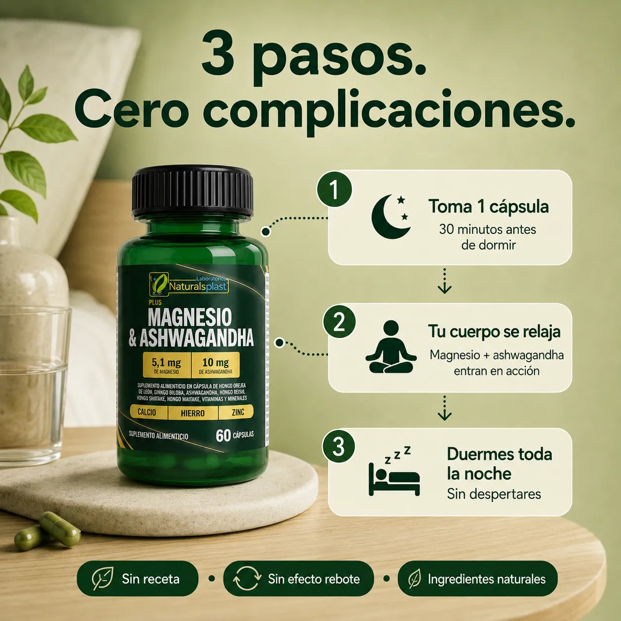 Magnesio + Ashwagandha — Fórmula 2 en 1
