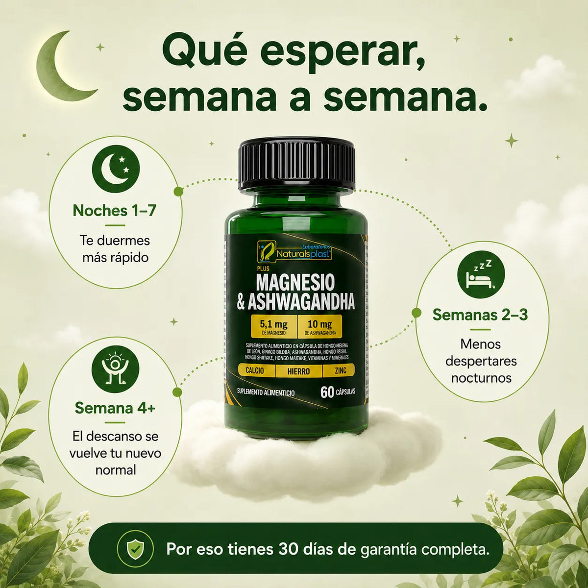 Magnesio + Ashwagandha — Fórmula 2 en 1