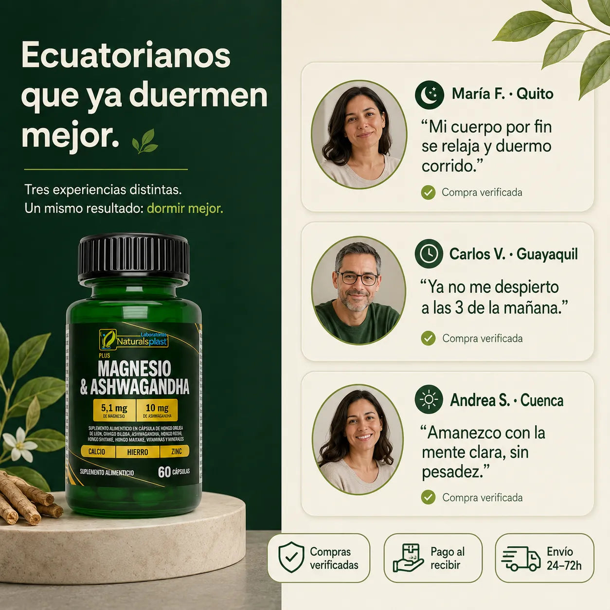 Magnesio + Ashwagandha — Fórmula 2 en 1