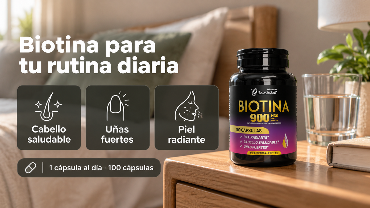 Biotina 900 mcg Vitandes, 100 cápsulas