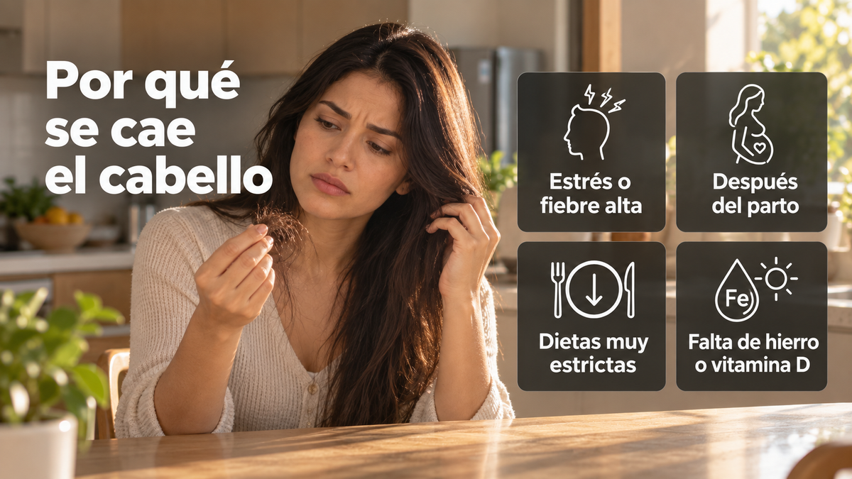 Las cuatro causas más comunes de la caída del cabello
