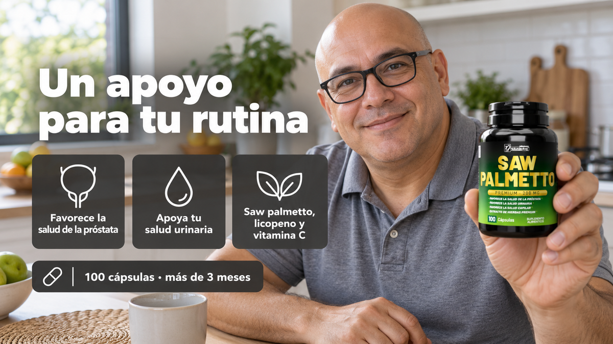 Saw Palmetto Premium de Vitandes en la mano, 100 cápsulas