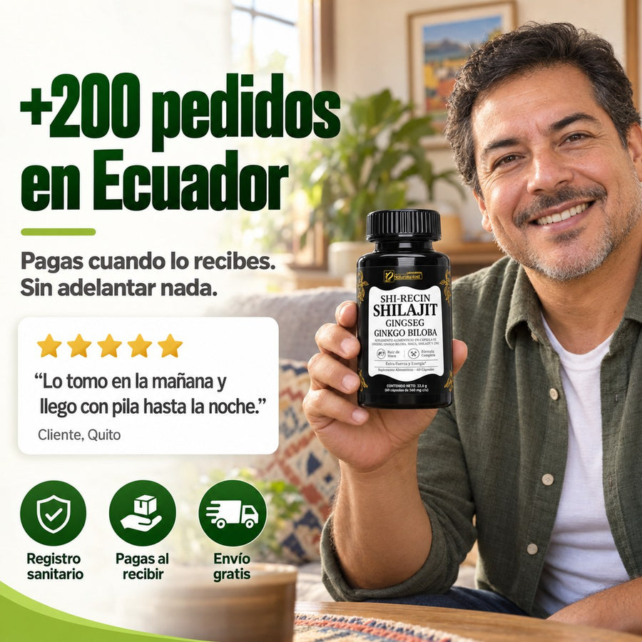 +200 pedidos en Ecuador: pagas al recibir, envío gratis, registro sanitario