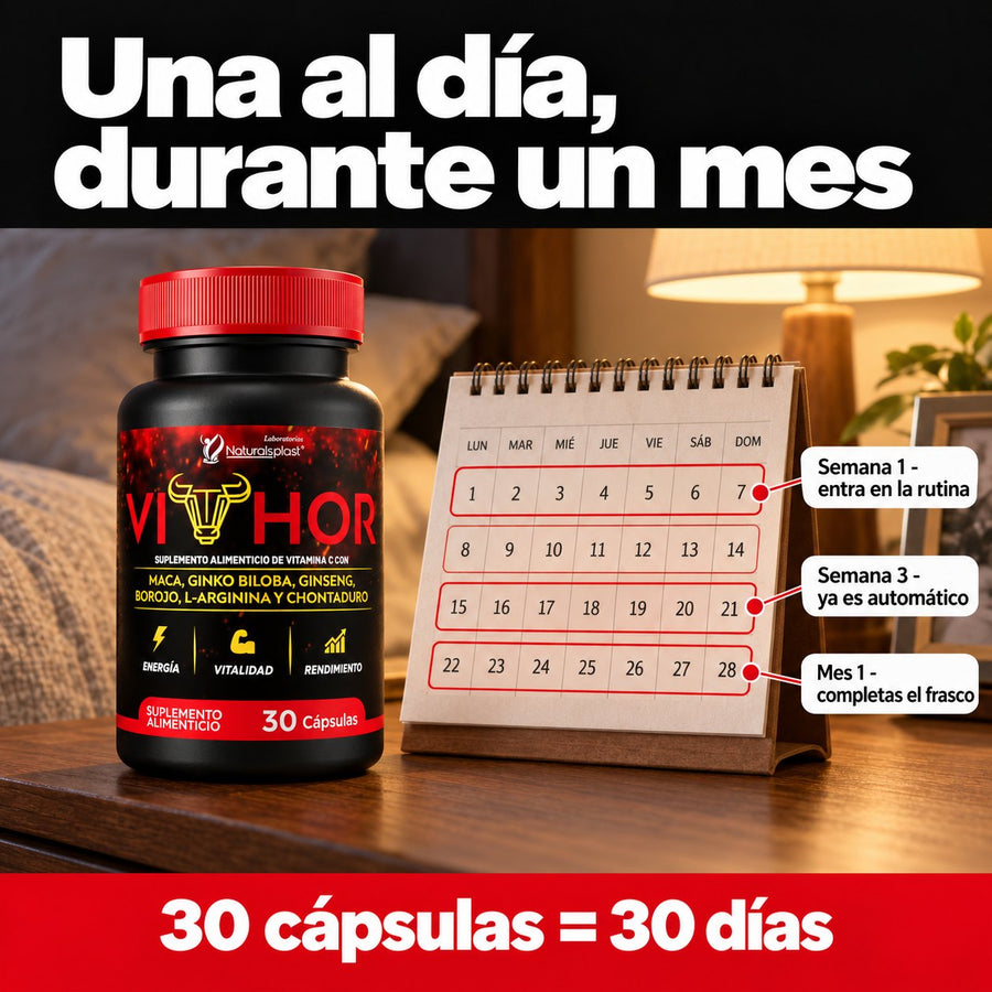 Vithor: 30 cápsulas, un mes de uso