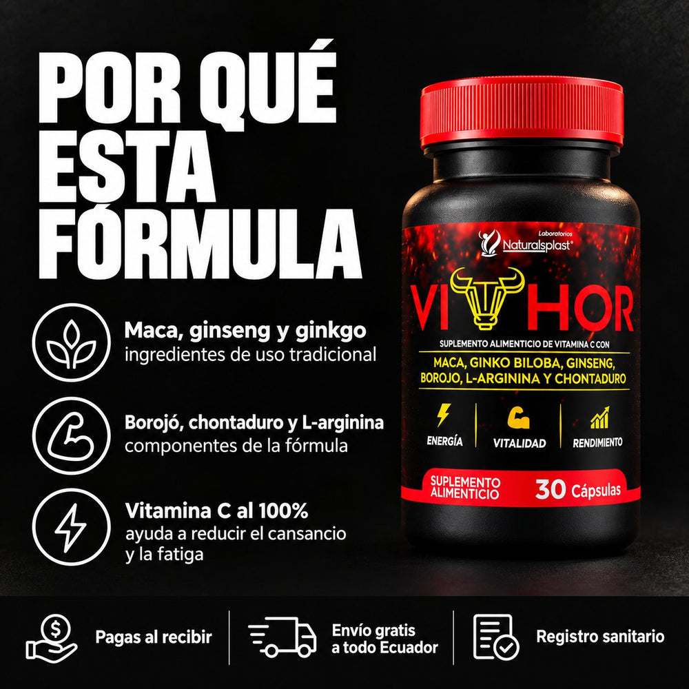 Por qué esta fórmula: maca, ginseng y ginkgo, con borojó, chontaduro y L-arginina