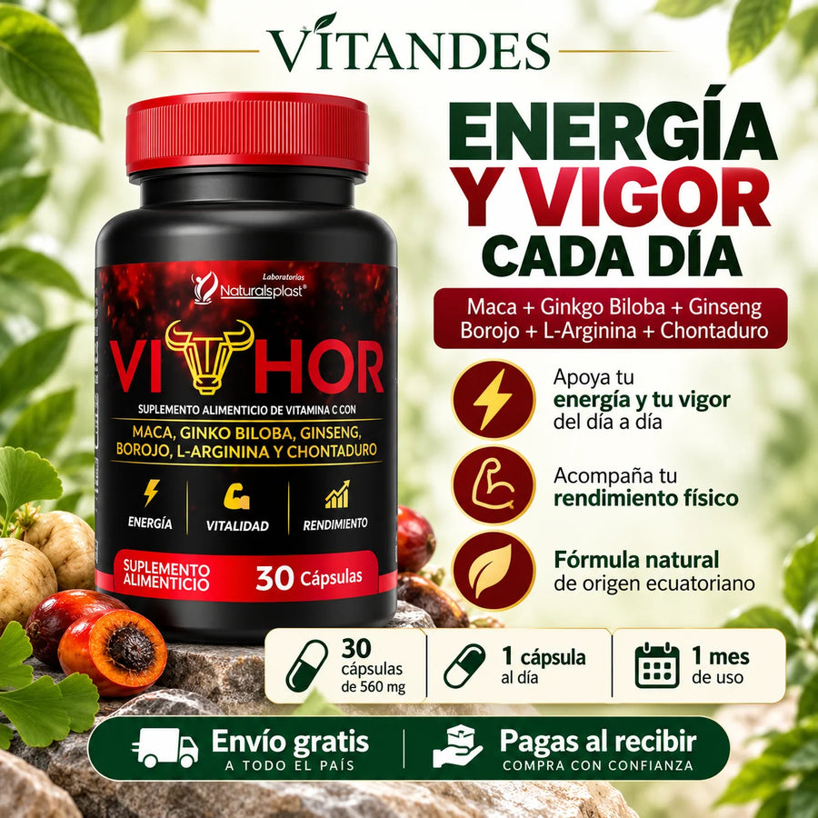 Vithor — frasco de 30 cápsulas